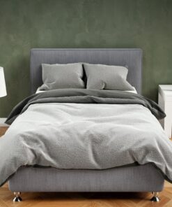Leonardo Vicenti Winter Plüsch Bettwäsche Anthrazit Grau Premium Cashmere Touch Warme Schlafzimmer Set Doppelkissen