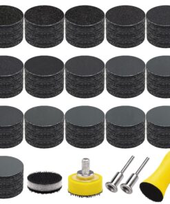 SIQUK 240 Stück nasse/trockene Schleifpapier für Auto, Holz und Metall - Körnung 60-10000 - Runde Schleifpads mit 1/8 Zo