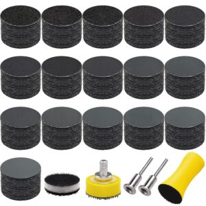 SIQUK 240 Stück nasse/trockene Schleifpapier für Auto, Holz und Metall - Körnung 60-10000 - Runde Schleifpads mit 1/8 Zo
