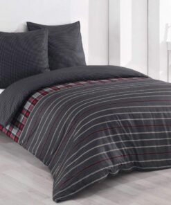 Leonado Vicenti Baumwoll Bettwäsche 200x220 cm Reinforced 3-Piece Set für Partnerschlafzimmer