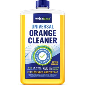 Orangenreiniger Konzentrat hochkonzentriert & fettlösend - Kraftreinerer für Küche & Boden - Familien-Sanierung - 750 ml