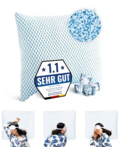 **Memory Foam Kissen 80x80 – Weiches Gel-Kopfkissen für Seitschläfer – Optimale Nachtruhe durch die Bequeme Konstruktio