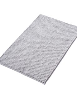 Rutschfestes Badematte Set | Waschbarer Badezimmer-Teppich aus Chenille | Duschvorleger für WC, Badewanne und Dusche - G