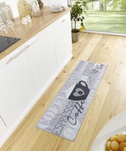 Hanse Home Cook & Clean Küchenläufer I Like Coffee OEKO-TEX Küchenteppich für rutschfelge Pflegeleicht Küche Flur Eingan