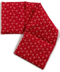 4-Kammer Wärmekissen und Kältekissen - Herz-rot - Großformat 20x60cm - Körnerkernkissen