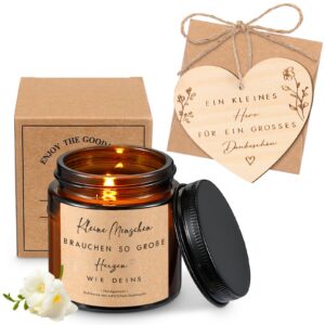 Sinmoe Glasduftkerze Dankeschön Geschenk für Erzieherin Mama Freundin Kollegen