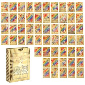 Zenithle Sammelkartenspiel 55 Verschiedene Karten Schwarz Gold Seltene Karikaturen Comics Sammelkarten (A Gold) für Sam