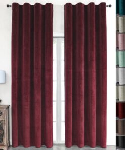 Kräuselband Samtvorhänge Samtgardinen Wohnzimmer 140x245cm beim Außendurchzug dicht Windows Blickdicht Thermo Isolierend