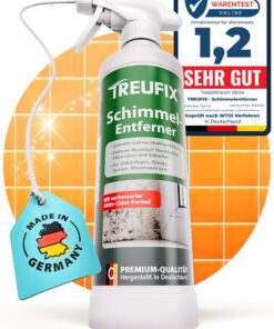 Treufix - Schimmelentferner [Verbesserte Aktiv-Chlor-Formel] für Wand, Bad & Silikonfugen - Effektiv gegen Schimmel, Sto