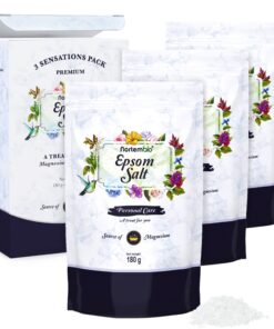 Nortembio Epsom Salz 100% Pur - Konzentrierte Magnesiumquelle | Für Empfindliche Haut | Ohne Zusatzstoffe
