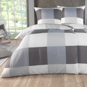Kuscheli® Bettwäsche 135x200 4-teilig | ÖkoTex Zertifiziert & für Allergiker geeignet | modern & hochwertig, Farbe:D04 K