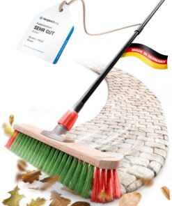 Novaliv Straßenbesen mit Teleskopstielideal für Familie und GartenAllzweckbesen (1, Gartenbesen) Novaliv Industriebese