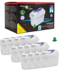 FilterLogic FL402H - Wasserfilter kompatibel mit Brita Maxtra+ Plus für Tischwasserfilter & TASSIMO Kaffeeautomat Kartus