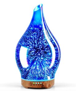 Porseme Ultraschall Aromatherapie Luftbefeuchter 150ml BPA Frei für Wohnung (Silber)