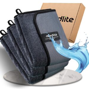 Deedlite XXL Auto Trockentuch, schnell trocknend, mikrofasertücher, premium haushaltsprodukt (40x60cm, 3 stk)