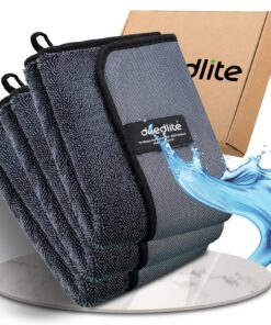 Deedlite XXL Auto Trockentuch, schnell trocknend, mikrofasertücher, premium haushaltsprodukt (40x60cm, 3 stk)