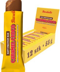 Barebells Soft Protein Riegel - 16g High Protein, Zuckerarm, Ohne Palmöl - Caramel Choco, 12 x 55g