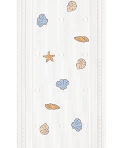 Kleine Wolke 4300148005 Wanneneinlage Beach, Multicolor - perfekt für den Strand, 36x72 cm