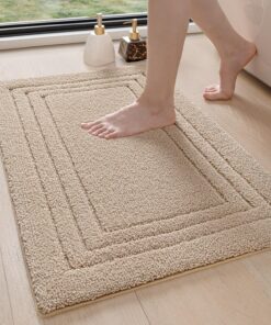 Dexi rutschfeste Badematte 40x60cm, saugfähig, waschbar, ideal für Badzimmervorlagen OEKO-TEX