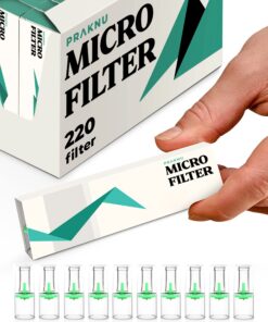 Praknu 220 Zigarettenfilter 8mm - Effektive Teer Reduktion - Mikrofilter für Zigaretten