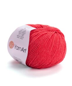 Yarnart Jeans Garn Amigurumi Baumwollgarn für Klein- und Middle Kinder - Strickgarn zum Knüpfen von Amigurumi - 26 Farbe