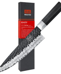 **Schanzu 7-Lagen-Japanisches Handgeschmiedetes Küchenmesser 20cm 9Cr18MoV Ultra-Scharf für Profis und Anhänger** | **S