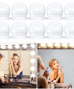 Aktualisierte Version LED Spiegelleuchte, Dimmbar Schminklicht für Kosmetik, Luxuriöses Make Up Licht für Badzimmer