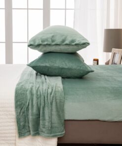 Great Bay Home Deluxe-Bettlaken-Set, extraweich und kuschelig, für die ganze Familie im Schlafzimmer Twin Jade