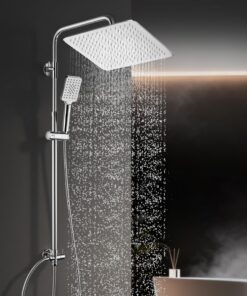 Görbach Edelstahl Regendusche Überkopf ohne Armatur für BadezimmersanierungChrome