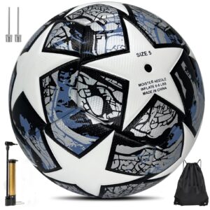 UTiTiVOOD Fußball - Große 5, perfekt für Jungen und Fußballfans, mit Pumpe und Balltasche, ideal als Geschenk