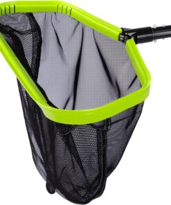 Professionelle Poolkescher mit Aluminiumrahmen, ideal für schwimmbadcleaning, grün | Bodenkescher mit Aluminiumrahmen f