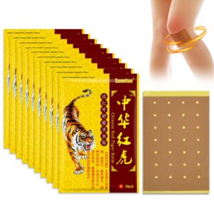 80 Stück Tiger Schmerzlinderung Patches - Effektiv für Nacken- und Rückenschmerzen - Muskelschmerzen und Steifheit lind