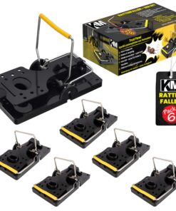 KMFusion Humane Rattenfalle - 6x robust - für innen, außen und im Garten - 14 cm grande Wiederverwendbare Mausefallen al