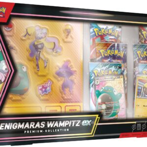Pokémon-Sammelkartenspiel: Premium Enigmaras Wampitz-Kollektion 1 Holografische Promokarte & 6 Boosterpacks