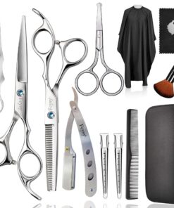 Fcysy Professionelle Friseur-Set mit Haarscheren-Mischscheren-Set für Frauen, Männer und Kinder