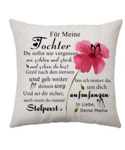 Aconesong Kinder Kissenbezug Für Tochter Geburtstag Weihnachten Zierkissenbezüge 45x45cm - inspirierende Geschenke für M