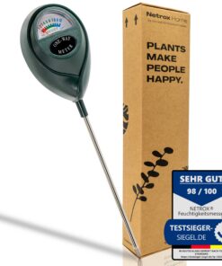 Netrox Bodenfeuchtigkeitsmesser – Präzise, einfach & robust, ideal für Garten- und Zimmerpflanzen