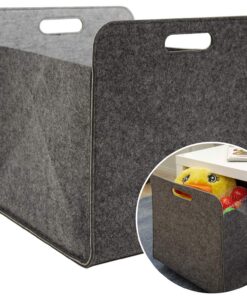 DuneDesign 100% Recycling Filz Aufbewahrungsbox 33x38x33 - Kompatibel mit IKEA Kallax - Einsatz Box für Bücher und Spiel