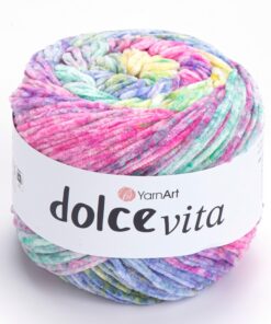 YarnArt Dolce Vita Garn, weiches Chenille-Garn für Plüschtiere und Decken, ideal mittlere Qualität, 150 g, 260 m (3411)