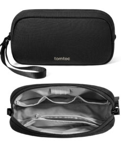 tomtoc Elektronik Organizer Tasche für Handy Netzteil, Ladekabel, Powerbank, Schwarz