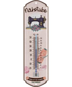 Retro Blechschild NÄHSTUBE - NÄHEN IST WIE ZAUBERN - Geschenk für Näherin, Deko für Nähstube, 8x28cm Retro Blechschild