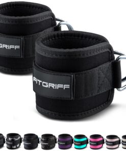 Fitgriff® Fußschlaufen V1 (gepolstert) - geeignet für Fitness-Training am Kabelzug - Ankle Straps für Sportbewusste - (2