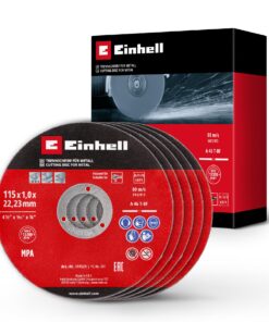Original Einhell 5-Stlg. Dünntrennscheiben-Set für hohe Lebensdauer und Präzision (MPA-zertifiziert)
