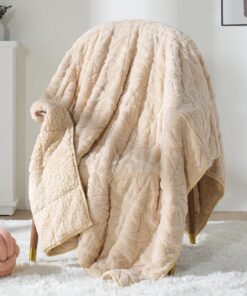 Sivio Gewichtsdecke, Queen-Size, 6,8 kg, warme, gemütliche und flauschige Decke für Erwachsene zum Schlafen