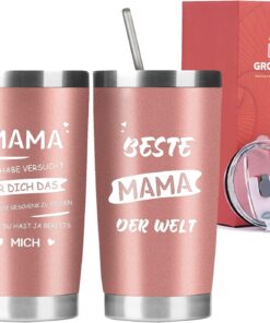 Edelstahl Thermo Kaffeebecher 600ml - Doppelwandige Vakuum-Isolierung - Sport und Büro - Spülmaschinenfest - Classic Sil