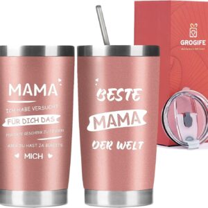 Edelstahl Thermo Kaffeebecher 600ml - Doppelwandige Vakuum-Isolierung - Sport und Büro - Spülmaschinenfest - Classic Sil