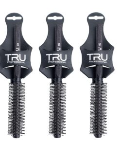 Tru Hair Brush Rundbürste 21 cm für Haar & Bart - 3er Pack - 0.38 cm Stärke Borsten