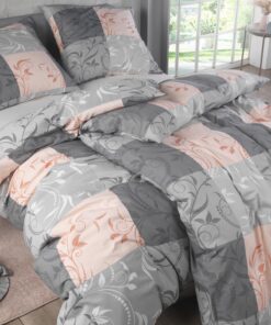 Bettwäsche 135x200 4-teilig ÖkoTex Zertifiziert Allergiker geeignet D08