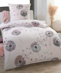 DreamHome 2 Teilige Kuschelige Baumwolle Soft Fein-Biber Bettwäsche, warme Winter Bettbezug für Bettdecken, Größe:155x22