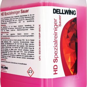 DELLWING HD Spezial 5L - Ultraschall Konzentrat für Aluminium - Reinigt hartnäckige Verschmutzungen - Löst Magnesium, Mi